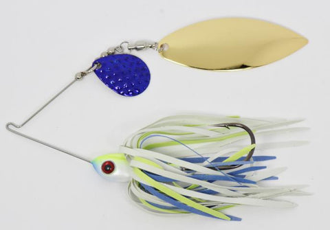  Spinner Bait Yellow Blue Flake 1/2 oz. Colorado Willow Blade  Bass Lure Fishing Products Texas : Sports & Outdoors